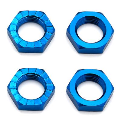 UK-FT Wheel Nuts, 17 mm, blue aluminum (4) TEAM-ASSOCIATED