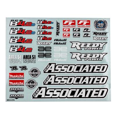 UK-RC8B4.2 Decal Sheet TEAM-ASSOCIATED
