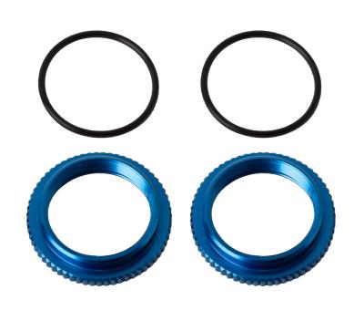 UK-13mm Shock Collars, blue aluminum TEAM-ASSOCIATED