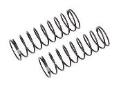 UK-13mm Rear Shock Springs, gray 2.0lb/in, L61, 10.5T, 1.2D TEAM-ASSOCIATED
