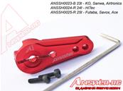 UK-CNC Aluminium Clamping Servo Horns red 23T KO/SANWA ANSWER-RC