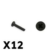 UK-TRACER PAN HEAD SELF TAPPING SCREWS PBHO2*8MM FTX-RC