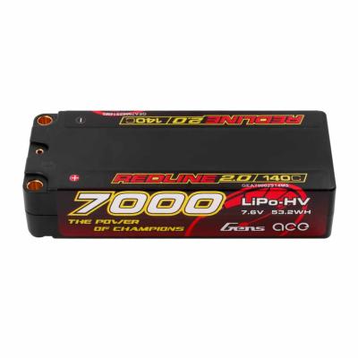 UK-Lipo REDLINE 2.0 Mid Size 2S HV 7.6V 140C 7000 mAh GENS ACE