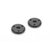 UK-Big Bore Piston - 3 Hole Black 1.6 Rounded (pr) SCHUMACHER RACING