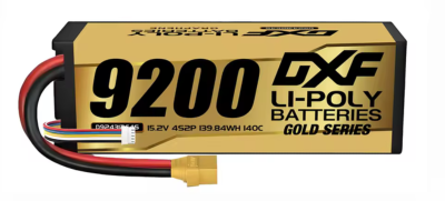 UK-Accu 9200mah 140c XT-90 15.2v "gold" DXF POWER