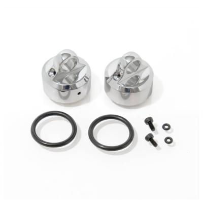 UK-Shock Caps (polished 7075, emulsion/vented/standard, 2pcs) TEKNO-RC