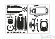 UK-3D Graphite Radio Skin Sticker ( For FLYSKY FS-G11P ) T-WORK'S