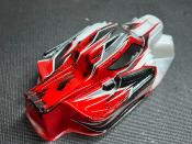 UK-Body "ARYA" White/Gun Metal/Red Universel WS-LINE