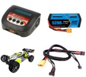 UK-PACK-Hyper VSE-2 Brushless Buggy 1/8 100A + ACCUS + CHARGEUR WS LINE