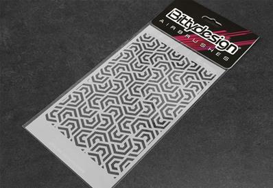 UK-Vinyl stencil 'Ipnotic V4' small BITTYDESIGN