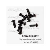 UK-Button Head Screws M4x12 Steel 10.9 (10) DONUTS RACING