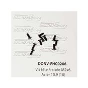 UK-M2x6 Countersunk Screw Steel 10.9 (10) DONUTS RACING