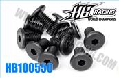 UK-Pan head screw m5x8mm (hex socket/10pcs) HB RACING
