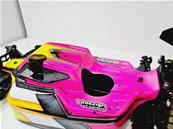 UK-Painted body ST-4 Falcon pink/yellow for S35-4 nitro SWORKZ