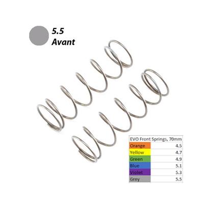 UK-Ressorts 16mm avants EVO 5.5 gris (2) 8B 4.0 LOSI