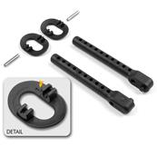 UK-Rear Body Mount Set +1mm Height X-RAY