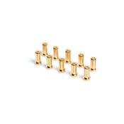UK-5MM GOLD CONNECTORS - WORKS TEAM - 10PK (14MM) LRP