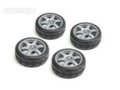 UK-TC Intermediate Tires+Wheels 6 Spoke Grey ET -0mm (4PCS) CARTEN