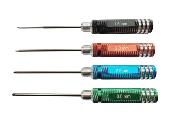 UK-Set of 4 Hex Screwdrivers with Steel Tips (1.5/2.0/2.5/3.0 mm) WS-LINE