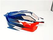 UK-Vision body paint (Red/White/Blue) 1/8 buggy for S35-3E/-4E Sworkz and MBX8-Eco