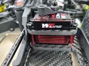UK-Carbon steering servo mount RED for EB48 2.X / ET48 2.X WS-LINE