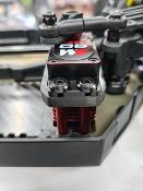 UK-Carbon steering servo mount RED for EB48 2.X / ET48 2.X WS-LINE