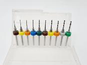 UK- Set of Micro-drills for drilling pistons 0.6-1.5mm WS-LINE