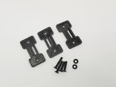 UK-Wing Mount reinforcement for Agama N1 / N1E with height adjustment pads (3 pieces) OPTIMA