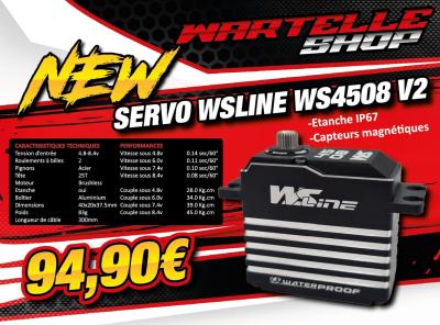Servo Brushless WS4508 HV WP - lg fil 30cm WS-LINE