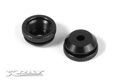UK-Alu Shock Body Nut for Shock Boot (2) X-RAY