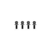 UK-RC10 Ballstuds 5.3mm, Short Neck, Black TEAM-ASSOCIATED
