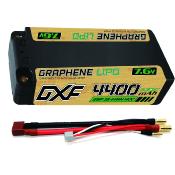 UK-Lipo Batterie 2S 7.6V 4400mAh Gold-NGP 5mm with DEAN cable DXF