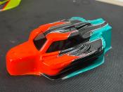 UK-Body "MYSTRAL" Orange Fluo/Gun Métal/Turquoise Universel WS-LINE