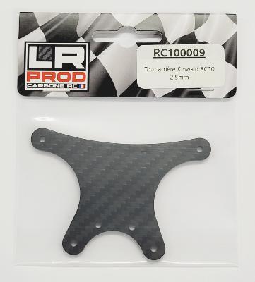 UK-Rear shock carbon tower 2.5mm "Kinwald" for RC10 LR PROD