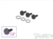 UK-Steel Low Profile Clutch Screw 3pcs. T-WORK'S