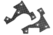 UK-Front arm stiffener plate - left & right carbon 2mm SBX-825 CORALLY
