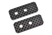 UK-Chassis stiffener spacer carbon FR&RE (2) SBX-825 CORALLY 