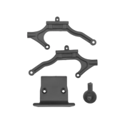 UK-Retro Body Mount Set, Gray RB10 FT TEAM-ASSOCIATED
