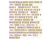 UK-Gold Plated Steel Screw Set 204pcs. ( For Agama N1E ) T-WORK'S