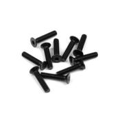 UK-M4x20mm Flat Head Screws (black, 10pcs) TEKNO-RC