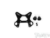 UK-Black Hard Coated 7075-T6 Alum.Front Shock Tower With Removable Spacer Insert Stand ( For Mugen MBX8/MBX8 ECO ) T-WORK'S