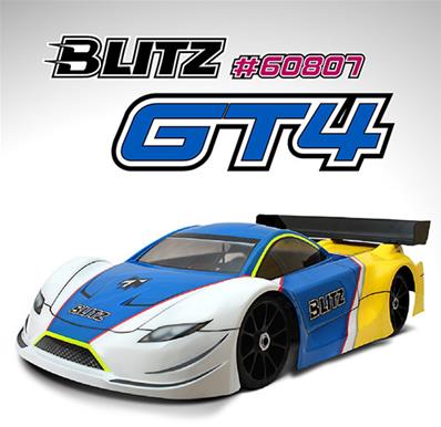 UK-1/8 GT4 Body with Wing (1,0mm) BLITZ