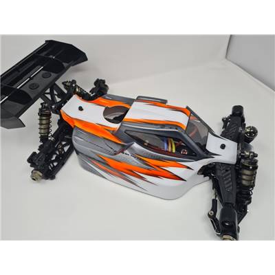 UK-Painted body ST-4 Falcon orange/silver/white for S35-4 nitro SWORKZ