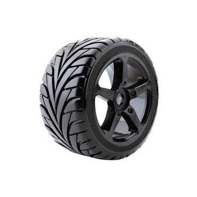 UK-1/8 TRUGGY EAGLE MTD ON 5-SPOKE BLACK 0 OFFSET(PR) FASTRAX