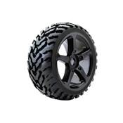 UK-1/8 TRUGGY ARROW MTD ON 5-SPOKE BLACK 0 OFFSET(PR) FASTRAX