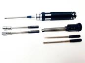 UK-Multi-bit screwdriver (1.5/2/2.5/3mm/Philips/Plat/Ecrous 4 & 5.5mm) WS-LINE