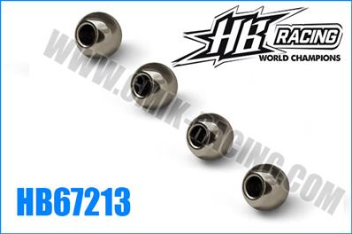 UK-Lightweight shock end ball (4pcs) HB RACING