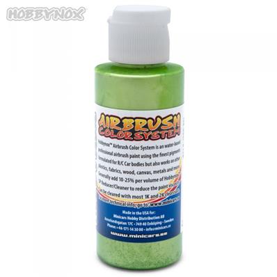 UK-AIRBRUSH PAINT PEARL KEY-LIME GREEN 60ML HOBBYNOX