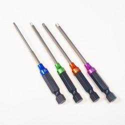 UK-SK51 Steel electric drive HEX tips set (4) DONUTS RACING