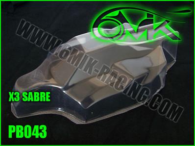 UK-Body lexan for HONG NOR X3 Sabre (unpainted) 6-MIK